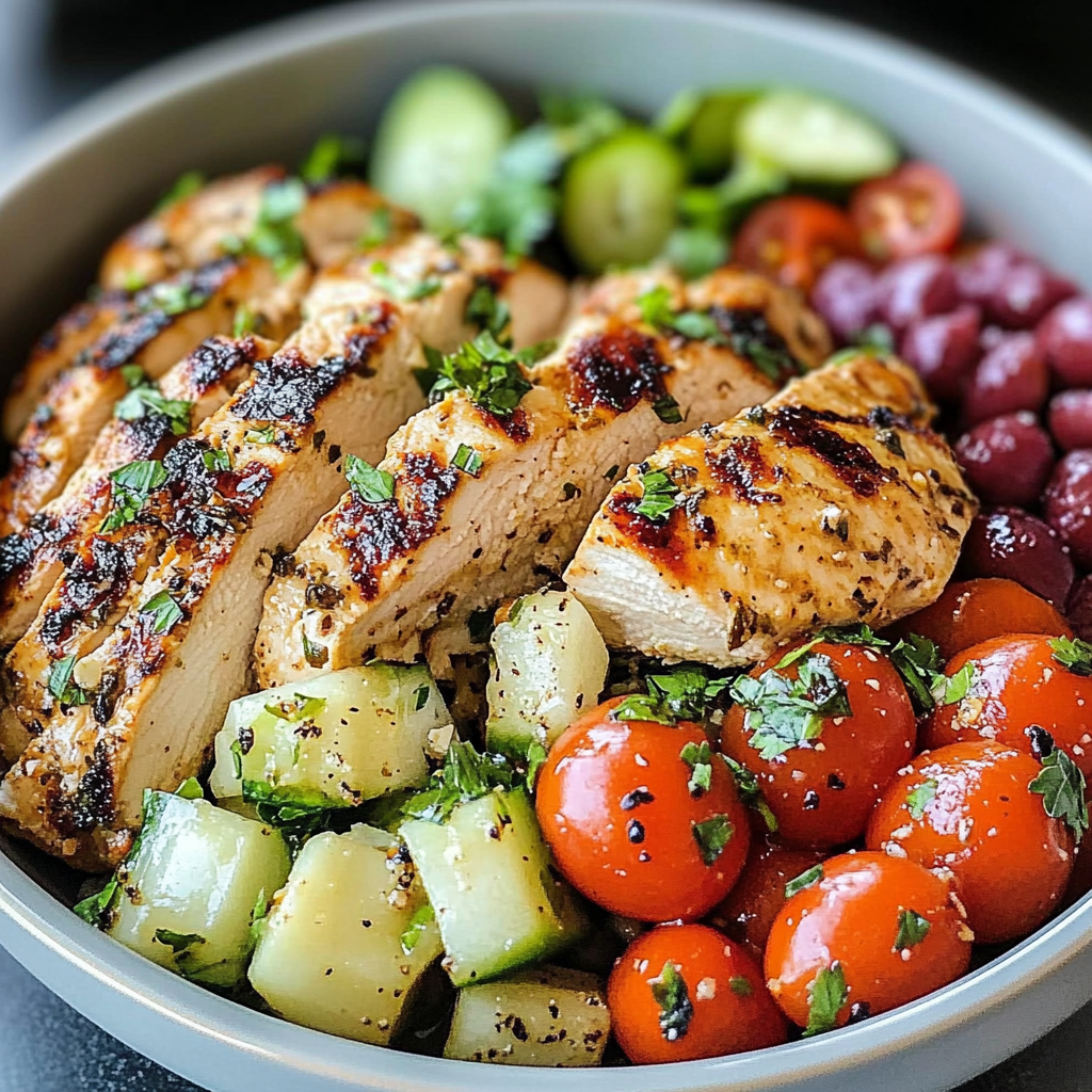 Low Carb Greek Chicken Bowls