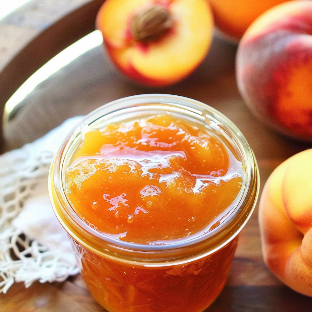 Quick Peach Jam Recipe without Pectin